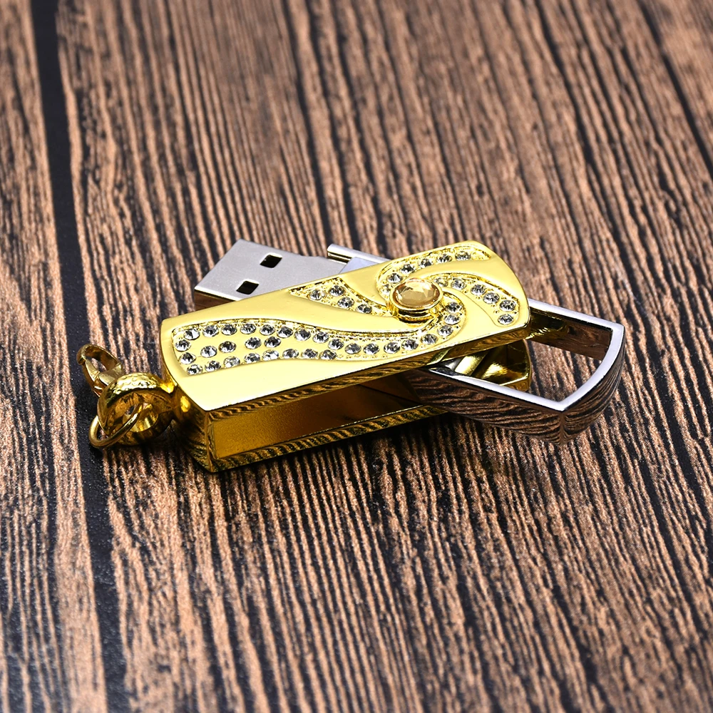 Цвета: золотистый, серебристый usb флеш-накопитель черный металлический флеш-накопитель 4 GB/8 GB/16 GB/32 GB/64 GB 128GB вращать U stick usb карта памяти, Флеш накопитель