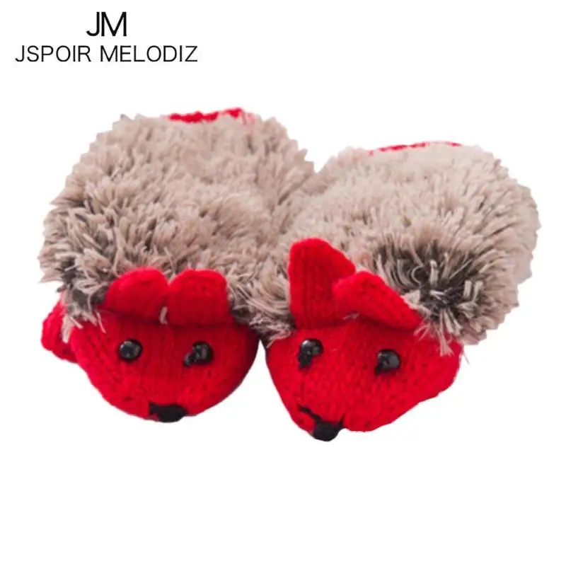 Забавные Для женщин теплые Прихватки для мангала 2017 осень-зима милый мультфильм