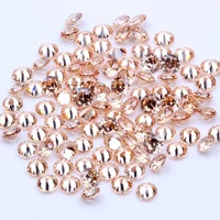 0 8 4mm 1000pcs aaaaa champagne color cz stone round cut beads cubic zirconia synthetic gems for jewelry
