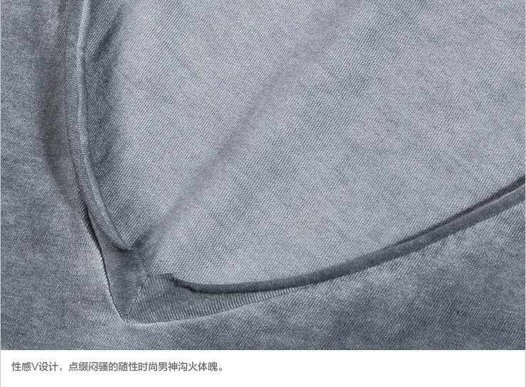 Все мужские футболки Фитнес ретро v образным вырезом хлопчатобумажная одежда