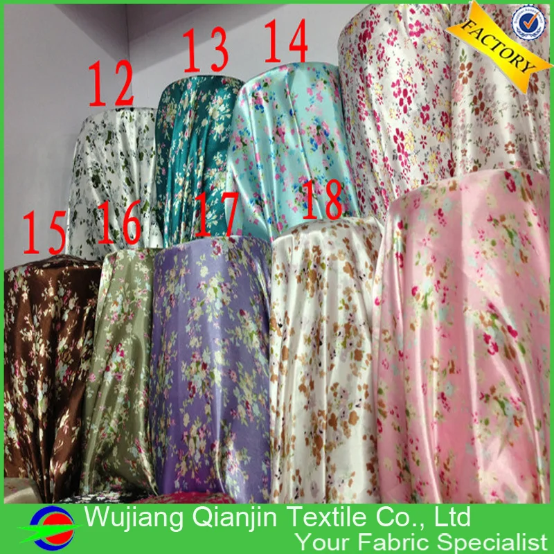 

2017 Promotion Anti-static Printed Polyester Asian Floral Fabric