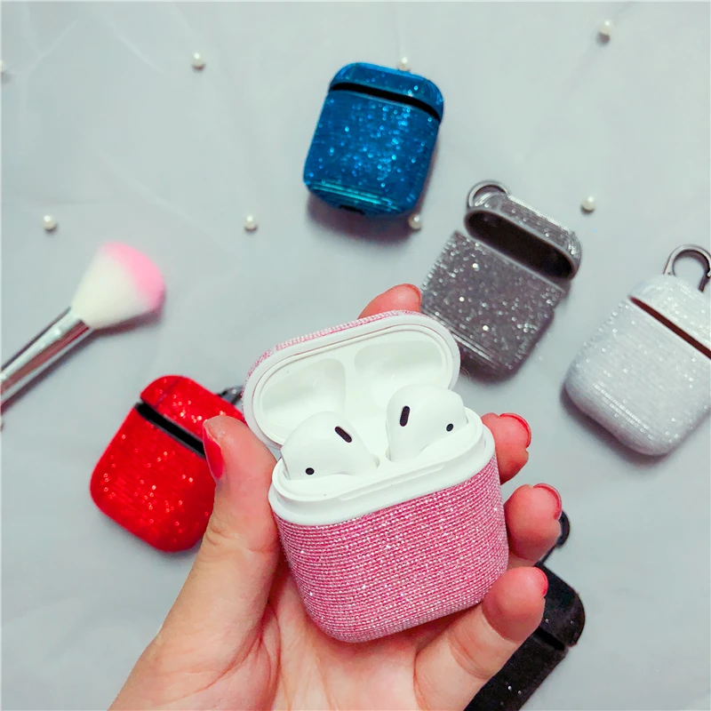 Новый блестящий чехол все включено AirPods для Apple 1/2 персональный Bluetooth гарнитура