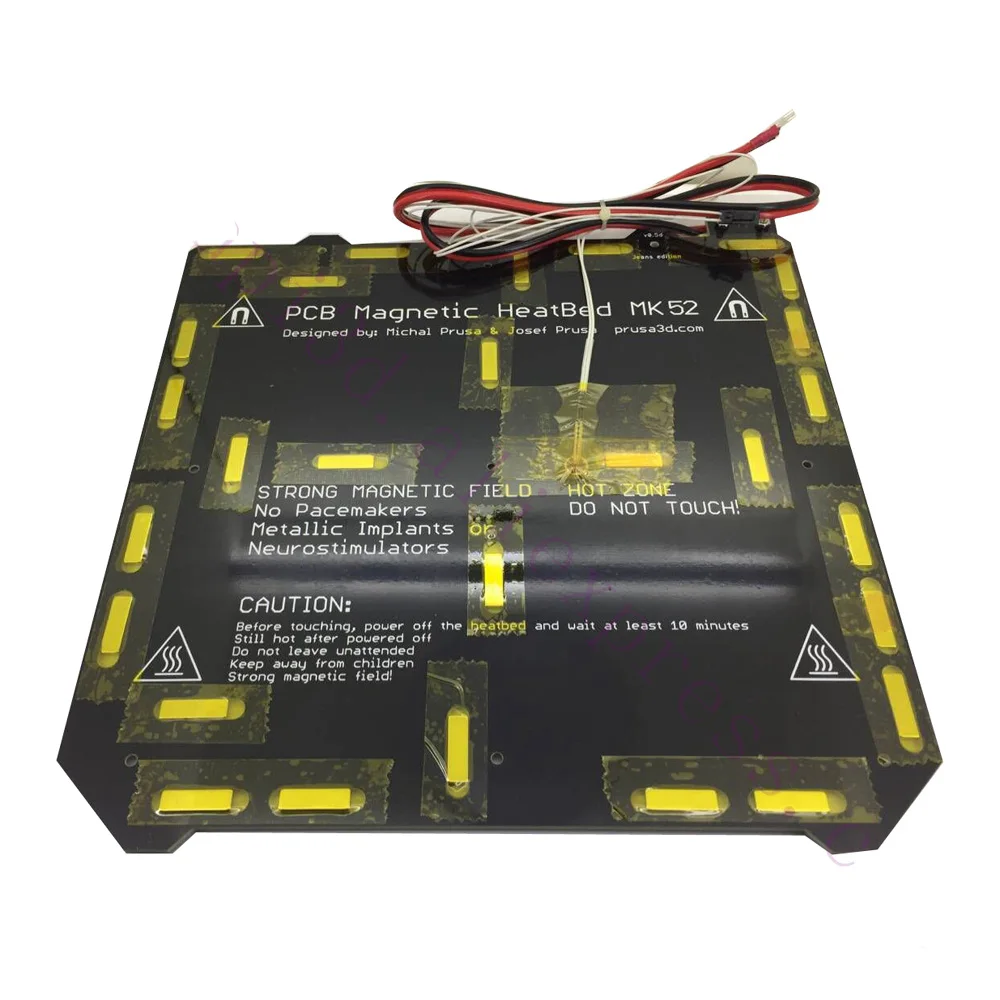 Funssor 24V Prusa i3 MK3 3D Printer clone Heated Bed assemble Wiring Thermistor magnet hot bed Kit DIY parts | Компьютеры и офис
