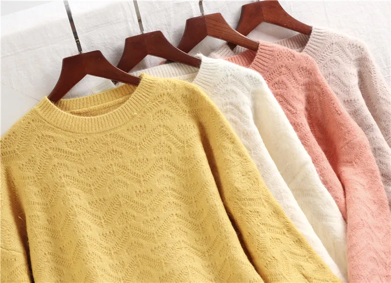 Женский вязаный кашемировый свитер Shellsuning мягкий утолщенный пуловер с