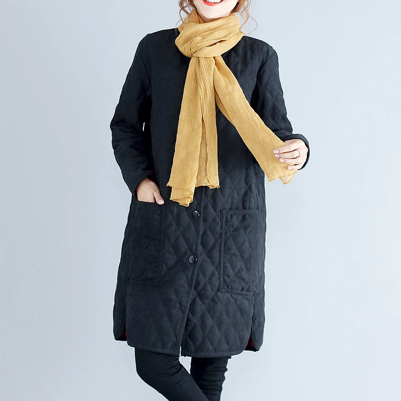 Зимняя куртка для женщин 2020 плотное повседневное черное Стеганое пальто manteau femme