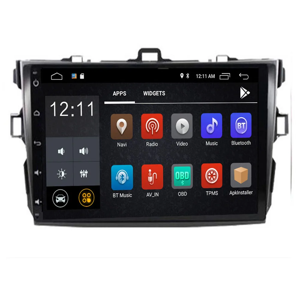 2 din TDA7851 Android 10 8 ядерный автомобильный dvd плеер gps для Toyota Corolla 2007 2008 2009 2010 2011