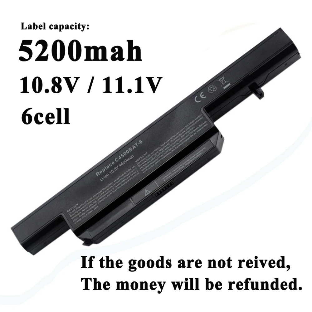 Аккумулятор для ноутбука Clevo C5100Q C5505 B5100M W150ER W240EU W150DAQ W150HNM W150HNQ W270 W240HU W240C W250H W251 W271