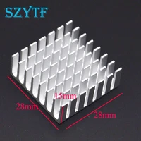 50pcs heat sink 282815mm silver slot high quality heat sink thick substrate