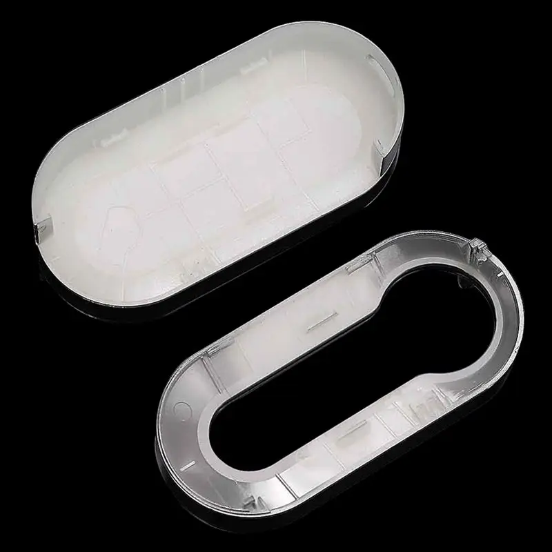 Чехол для автомобильного ключа защитный чехол серебристый пластиковый Fiat 500 |