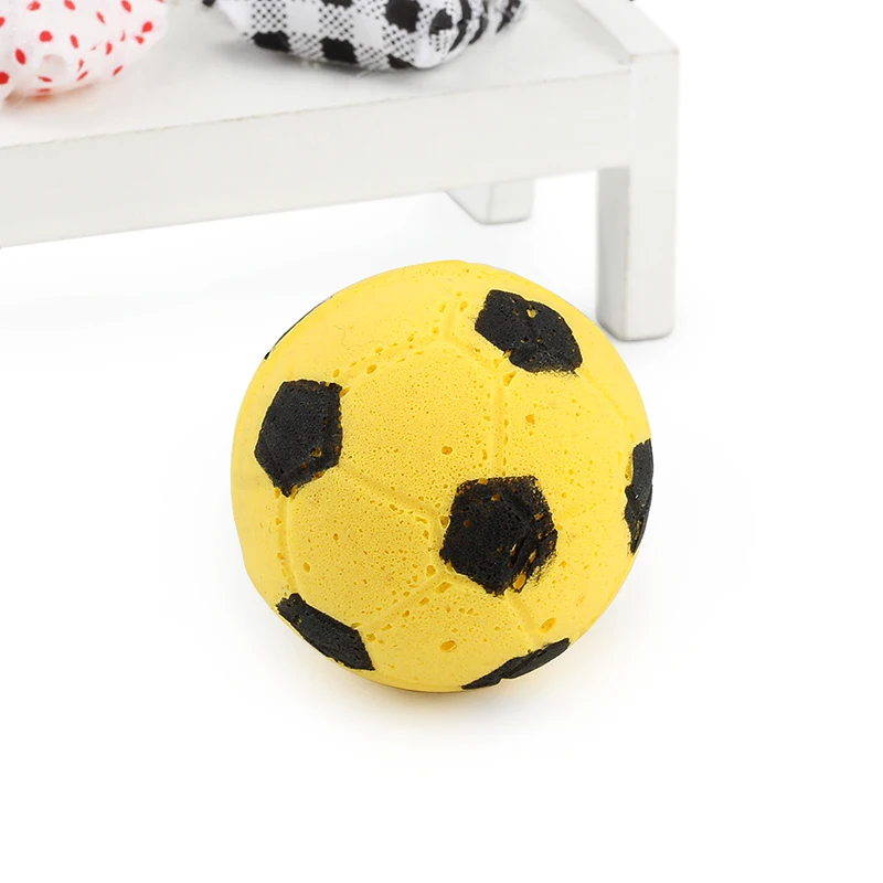 10 шт./лот EVA красочная игрушка для кошки в виде шара Pet Foam Footaball игрушки для игр на открытом воздухе игрушки для домашних животных