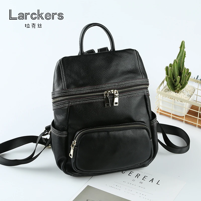 Роскошный рюкзак из натуральной кожи Женский дизайнерский прозрачный на молнии