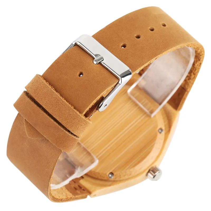 

Minimalist Creative Nylon Weave Dial Quartz Wooden Watch Modern Women Fashion Green Analog Bamboo Wristwatches relogio feminino