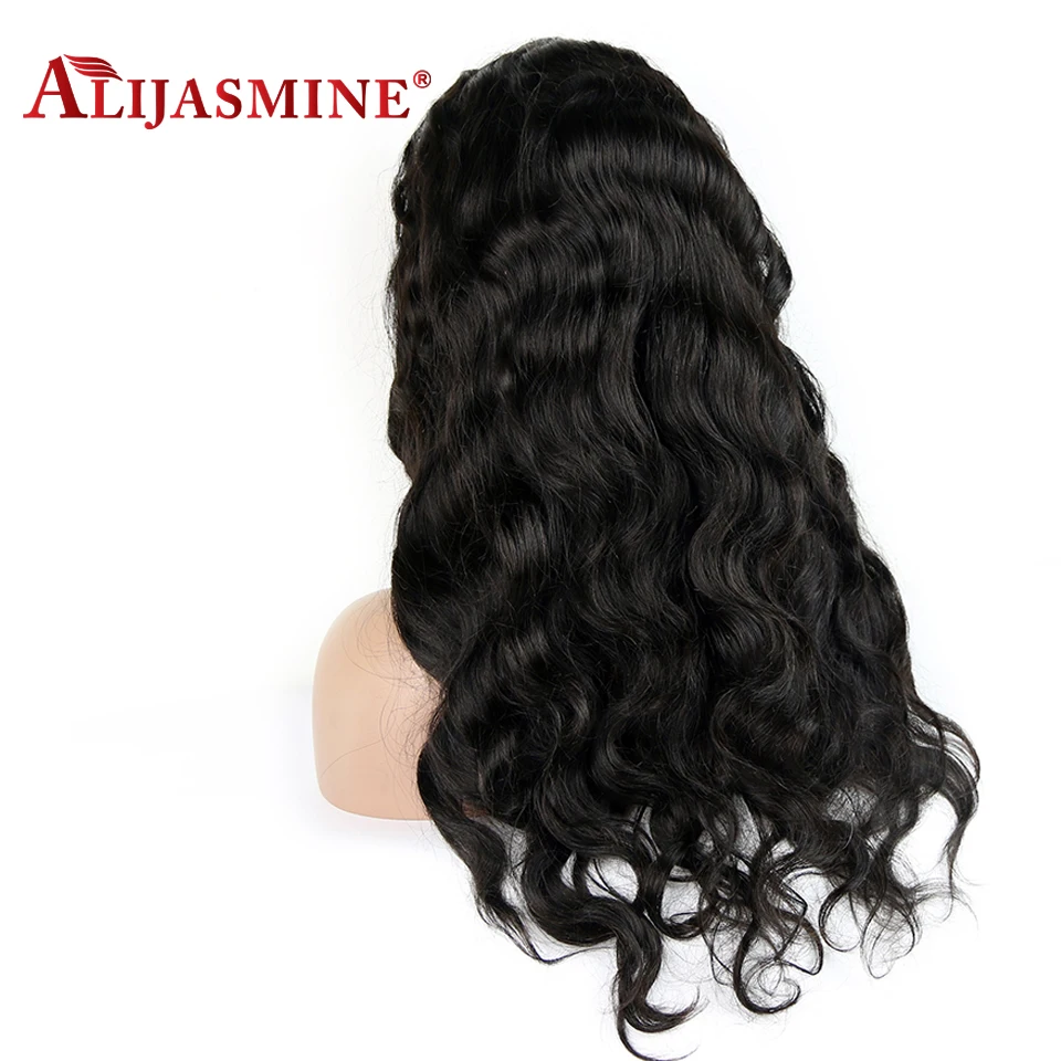 Transparent Lace Body Wave Front Human Hair Wigs For Black Women Brazilian Remy Natural Pre Plucked With Baby | Шиньоны и парики