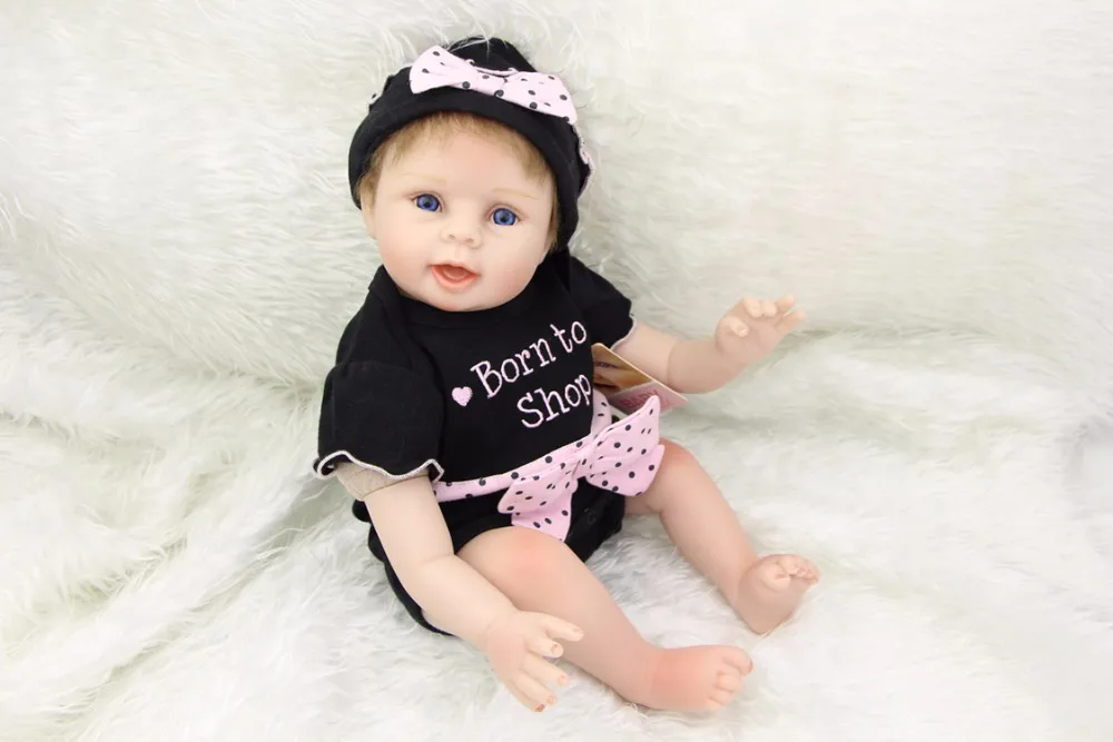 Силиконовые Детские куклы Bebes Reborn menina 22 дюйма мягкие реалистичные милые