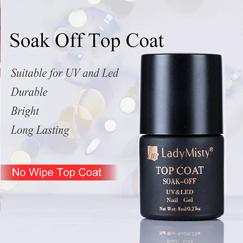 8ml Top 24 цвета стойкий чистый Гель-лак для ногтей замачиваемый УФ светодиодный Гель-лак для ногтей гибридные Лаки гель для ногтей - Цвет: 8ml Top