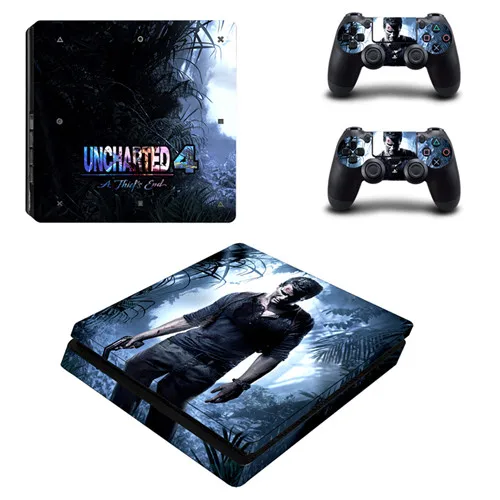 YSP4S-0271 Uncharted 4 вор конец наклейка PS4 тонкая кожа Стикеры для sony Игровые приставки 4 консоль и контроллеры PS4 тонкая кожа Стикеры винил - Цвет: YSP4S-0271