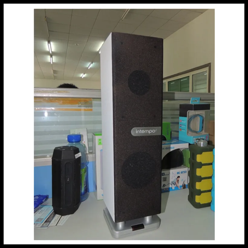 New wooden table tower bluetooth speaker big sound home stand with remote control | Электроника
