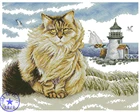 Рукоделие, сделай сам вышивка крестом, наборы для вышивки, 11CT  14CT, морской Кот