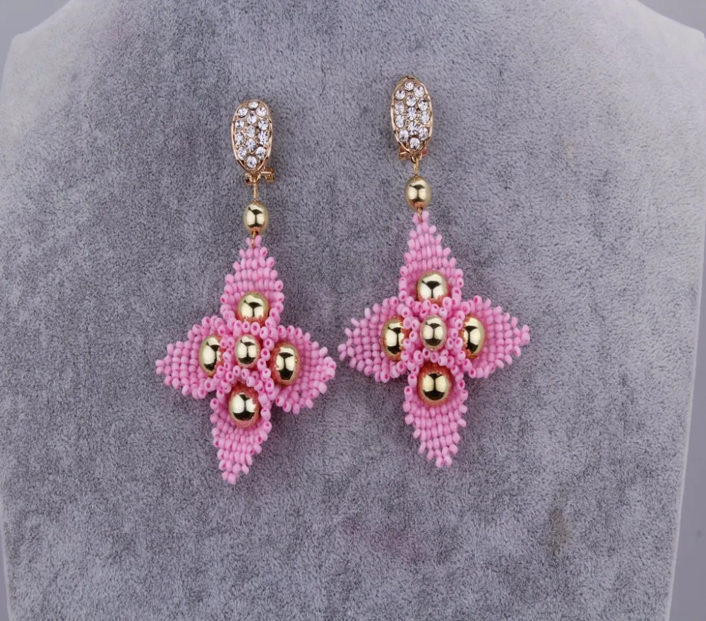 Новое поступление розовый бисер Кристалл Нигерийский Африканский Свадебный