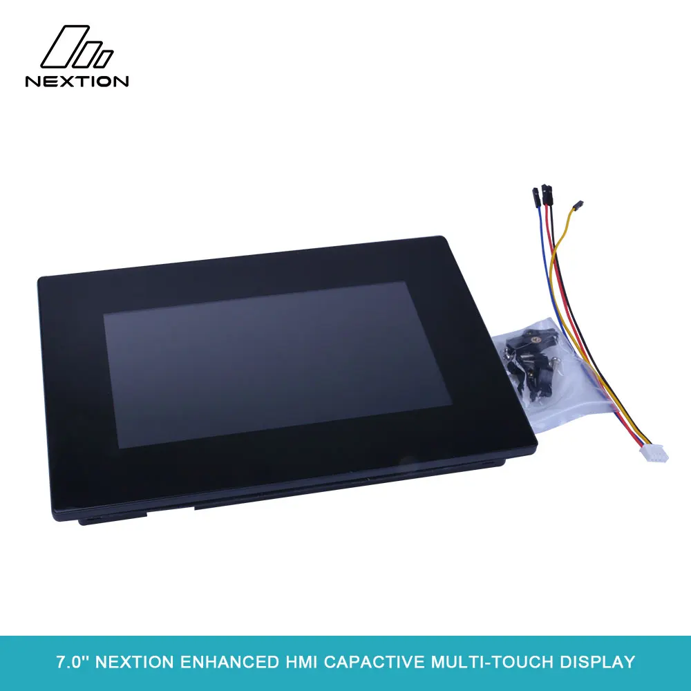 Nextion Улучшенный NX8048K070-011C-7,0 ''ЖК-емкостной мультисенсорный дисплей Встроенный RTC 8 цифровой GPIO HMI с корпусом