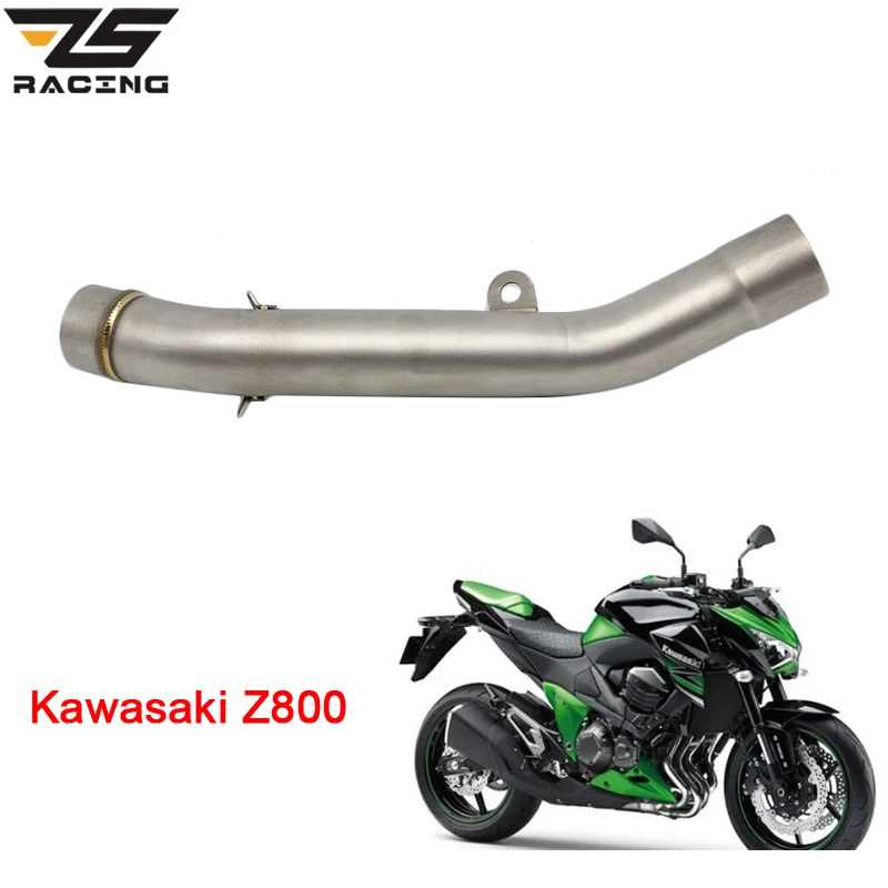 ZS круглый глушитель для гонок мотоцикла средней длины без выхлопа Kawasaki Z800 2013