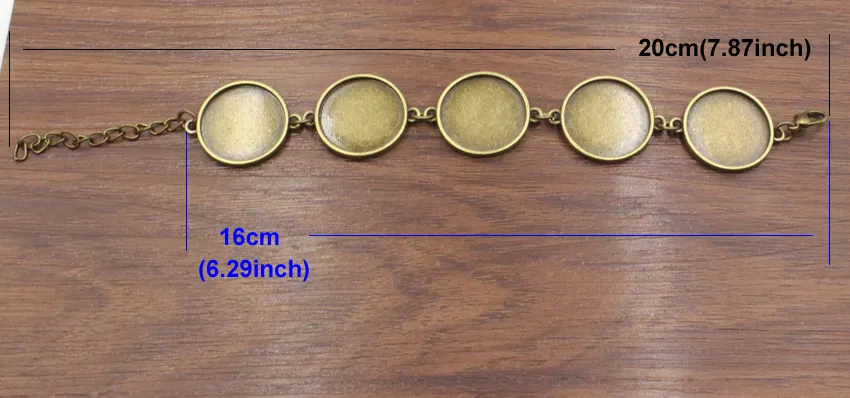 

Fit 20mm Vintage Zinc Alloy Round Blank Setting Bezel Base Cabochon Bracelet Round Base For DIY Bangle 2pcs/lot K05297