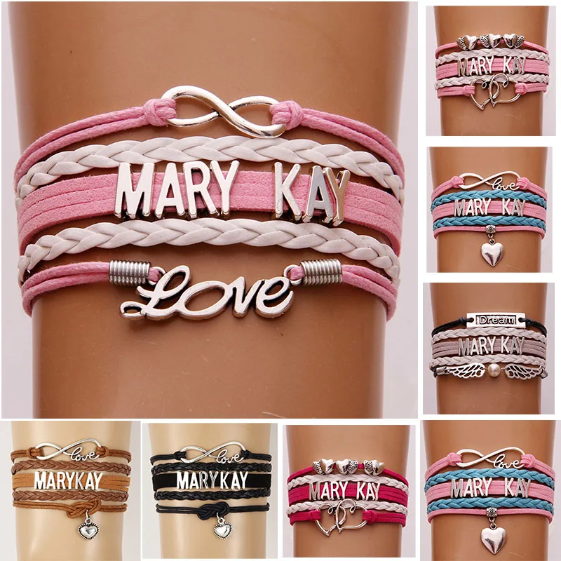 (10 шт./лот) браслет Infinity Love MARY KAY плетеный с запахом Лучший женский подарок 11 шт. на