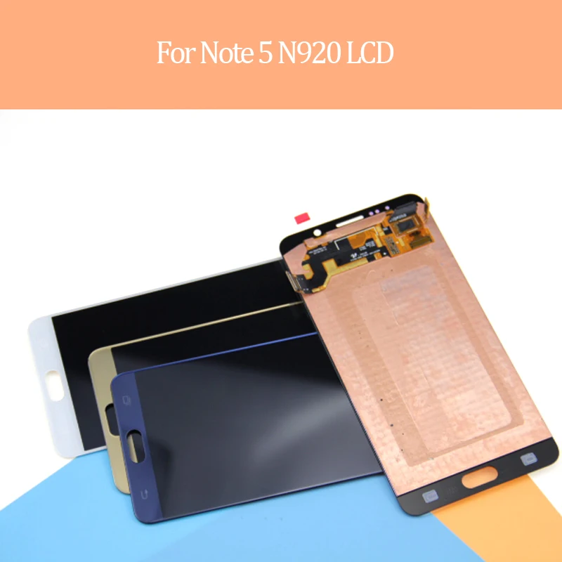 Супер Amoled ЖК экран для Samsung Galaxy Note 5 Note5 N920 N920A N920V N920F N920P N920T сенсорный дисплей +