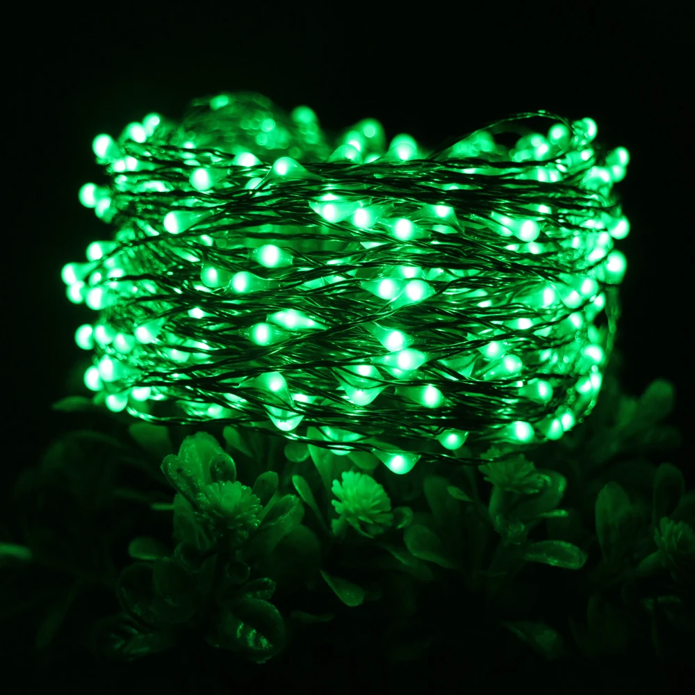 33FT 10 м 100LED медный провод светодиодные гирлянды с 12В 1А адаптер светодиодный