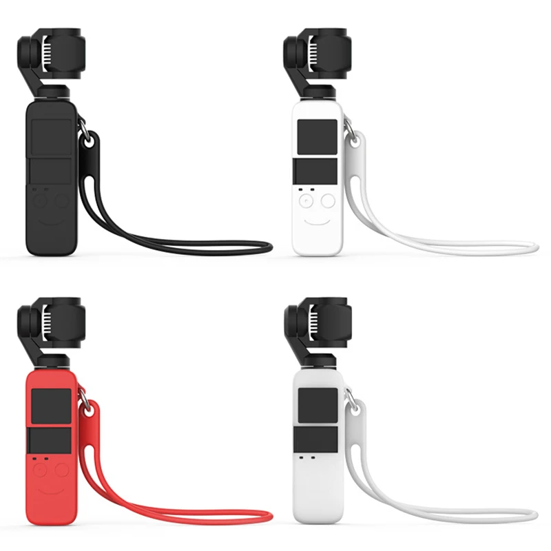 Camera Silicone Protective Cover Wrist Rope Set Silicone Protective Cover Wrist Rope for Dajiang Lingbi Osmo Pocket