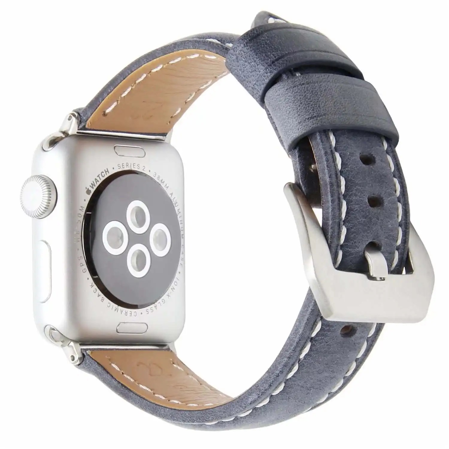 DAHASE винтажный матовый ремешок из натуральной кожи для Apple Watch Band 42 мм 38 Сменный