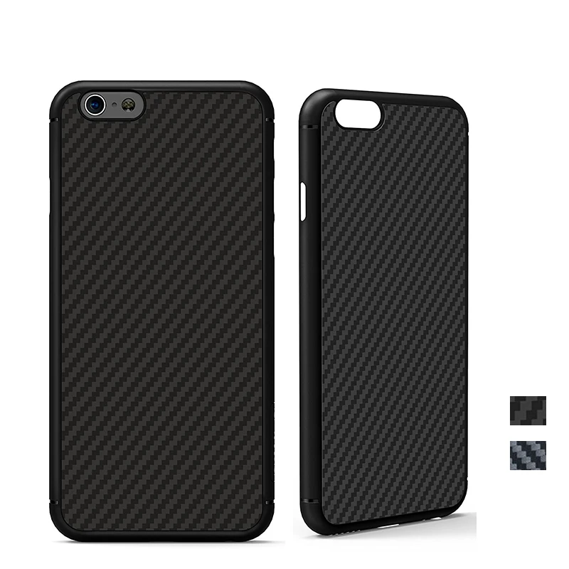 Ультратонкий саржевый дизайнерский чехол для iPhone 7 из углеродного волокна