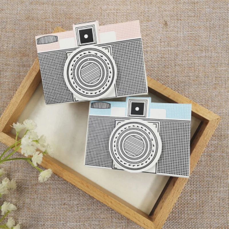 

Camera Wedding Anniversary Gift Decor Valentine's Day Cake Boxes Baby Shower Snack Box Party Festival Favor Party Supplies 50pcs