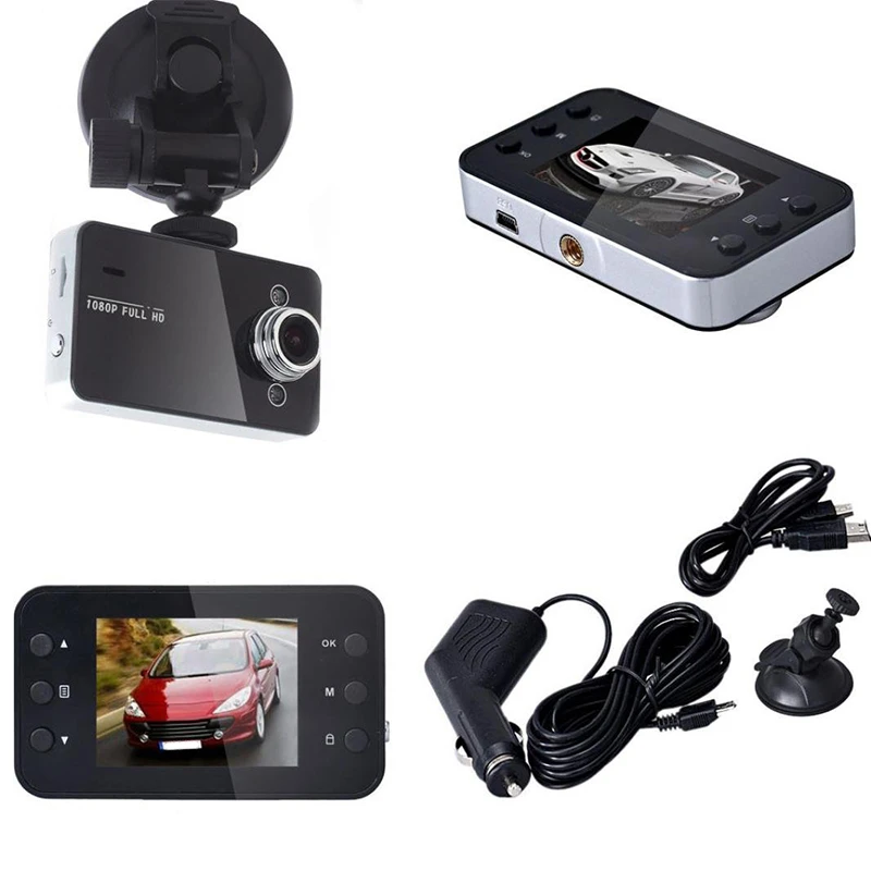 Видеорегистратор POPSPARK с дисплеем 2 4 дюйма ЖК-дисплеем Full HD K6000 1080P Автомобильная