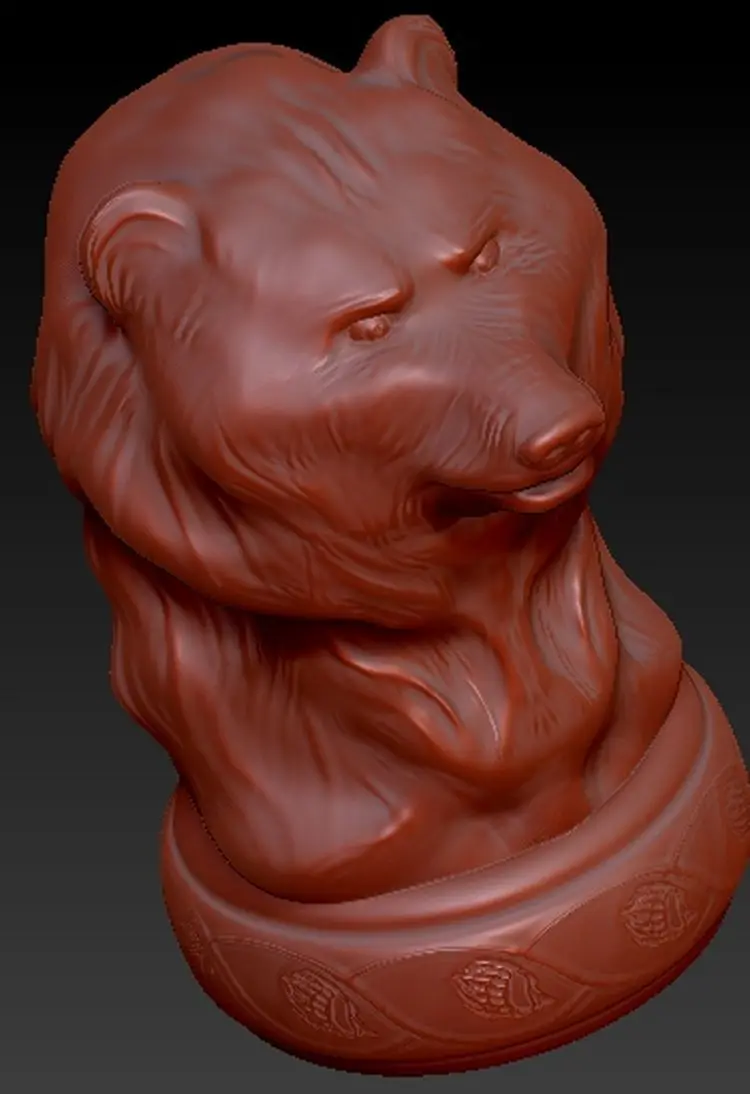 Bear_3D полная 3d модель для ЧПУ или 3D принтеров в формате STL|3d model for cnc|for cncmodel |