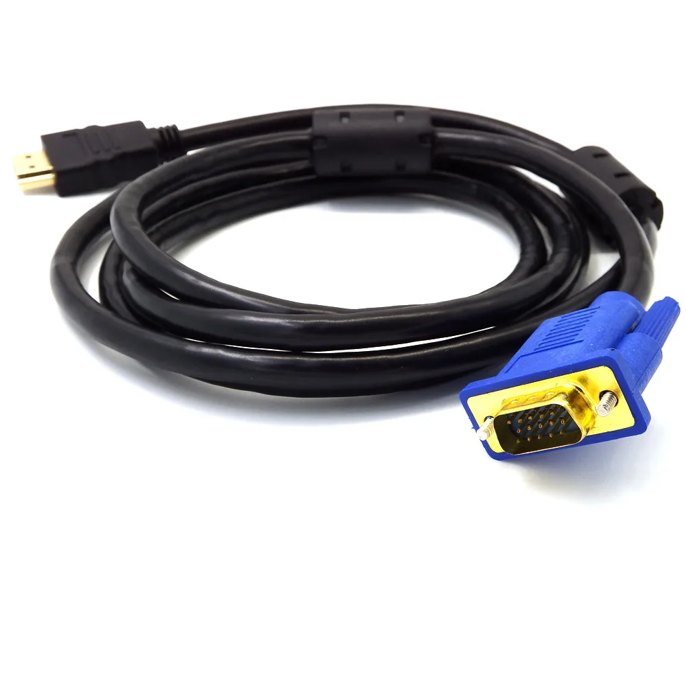 Кабель-переходник 1 8 м 1080P HDMI в VGA 15pin штекер для HDTV HD LCD высокое качество продукт Z513