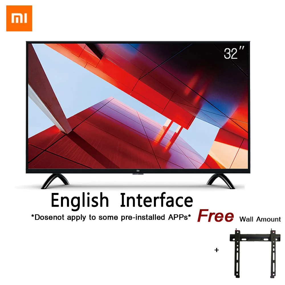 Xiaomi Smart 4A 32 дюйма 1366x768 светодиодный телевизор ТВ набор HDMI WiFi miracast Ultra thin1GB Ram 4 Гб Rom