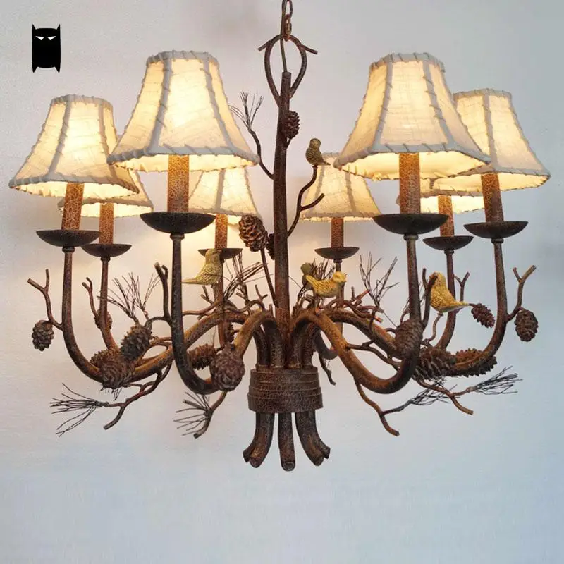 Подвесной светильник в винтажном стиле с железной подвеской | Лампы и освещение