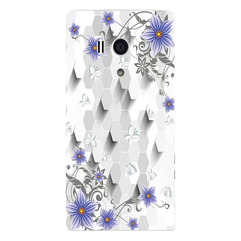 Чехол для Sony Xperia Acro S LT26W модная задняя крышка с цветочным рисунком жесткие чехлы