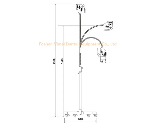 

NEW 21W Dental operation light Surgical Desktop Exam Lamp Examination Light CE FDA KD-202B-8