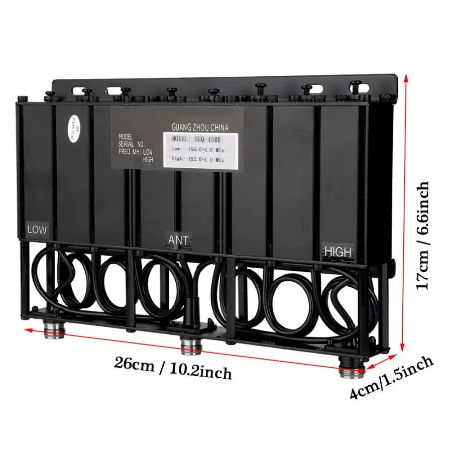 2 Way Radio Woki Toki Portable Radio For SGQ-150K 100W VHF Duplexer 136-174MHz 8 Cavity N/SMA