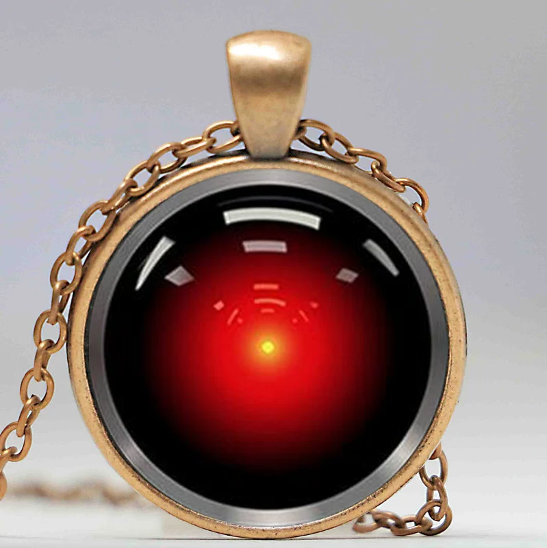 Hal 9000 космическая Одиссея вдохновленная Ожерелье Стеклянный кабошон ожерелье |