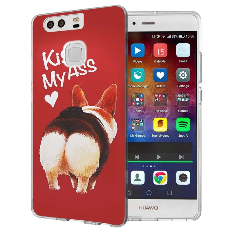 For Huawei P9lite/P8 Lite 2016 2017 Y5 II 2 Y5ii / Y6 Compact Honor 5A LYO-L21 Soft TPU Silicone Pattern Clear Case B064 |