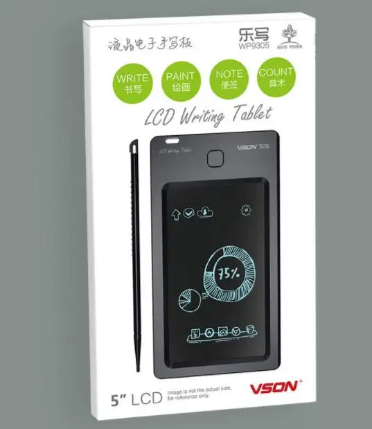 5-дюймовый ЖК-цифровой планшет для рисования и письма блокноты рукописного
