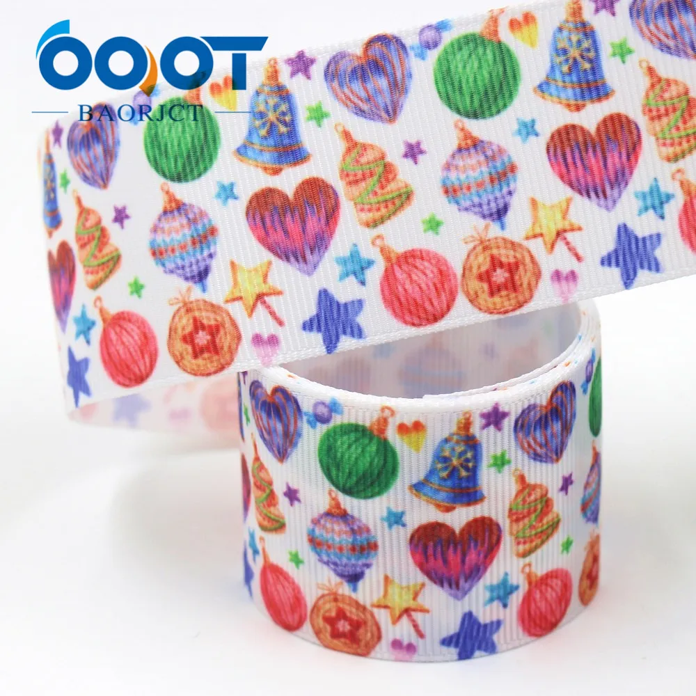 OOOT BAORJCT I-19720-1627 38 мм 10 ярдов Рождество тепловой передачи печатных корсажные ленты