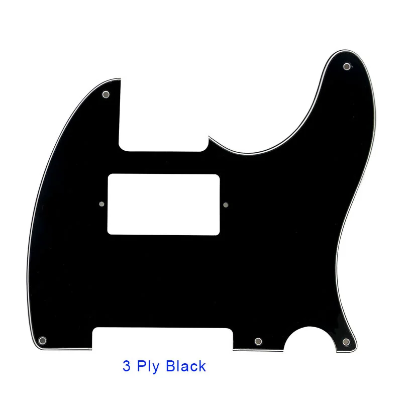 3Ply Black Pleroo гитары Запчасти-для нас Стандартный 5 резьбовыми отверстиями 52 год Теле Telecaster с паф хамбакер гитары накладку к царапинам пластины - Цвет: 3Ply Black