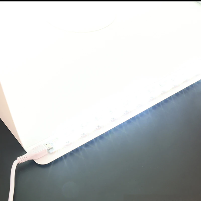 Baolyda 40 см фотобокс фотостудия фотобокс с 2LED бар 4 цвета фоны для фотостудии софтбокс комплект аксессуаров