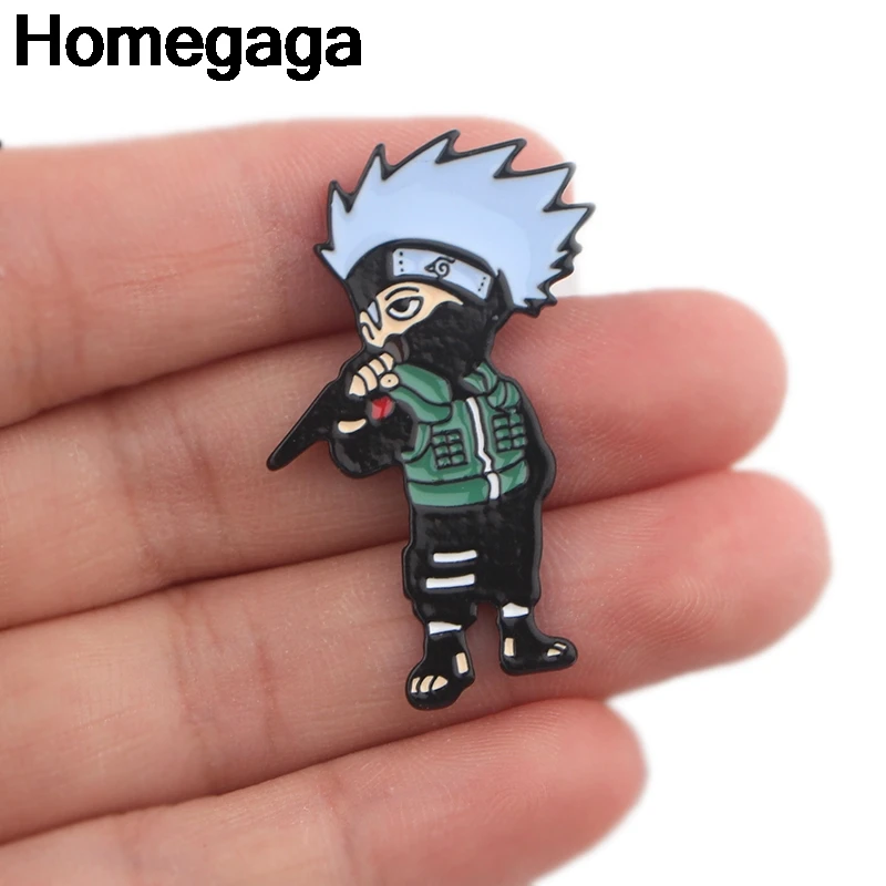 

Homegaga Kakashi Enamel Pins for clothes metal Gift Jewelry para bag shirt backpack insignia Brooches Badge for men D2249