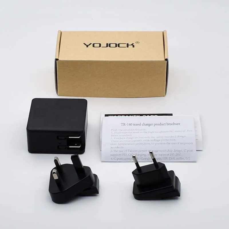 Yojock EU/AU/UK/US 60 Вт PD зарядное устройство тип-c зарядное устройство Портативный адаптер для nintendo Switch Macbook Pro Xiaomi Mi5
