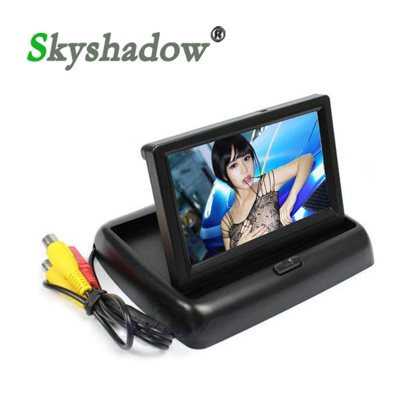 Skyshadow 4," 4,3 дюймов TFT ЖК-дисплей монитор автомобиля DVD плееры ЖК-монитор цветной автомобильный монитор заднего вида для автомобиля камера заднего вида